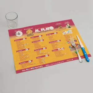 Manteles individuales de papel baratos para restauranets A3