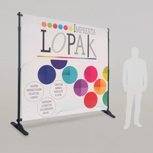 Photocall extensible 240x240cm para discotecas, fiestas y eventos
