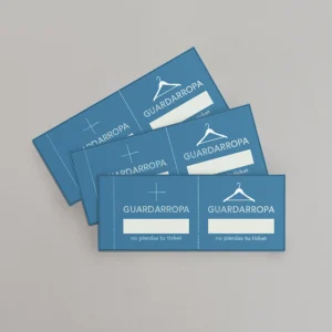 Impresión de tickets de guardarropa económicos