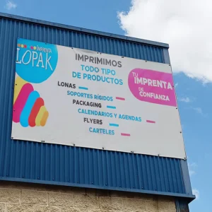 Impresión Gran Formato y publicidad exterior: lona con ollados