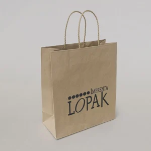 Bolsas de papel asa de cuerda baratas