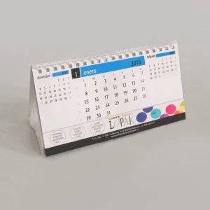 Impresión de calendarios de mesa baratos 10x21cm