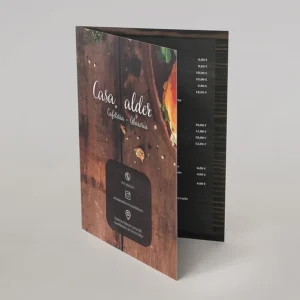 Cartas de restaurante de PVC baratas