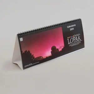 Producto de imprenta: impresión de calendarios de mesa económicos 10x30,5cm