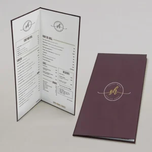 Imprimir menús tapa dura para restaurante. Cartas en tapa dura para hostelería