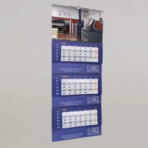 Imprimir calendarios de pared de tres meses baratos